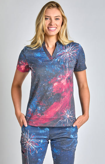 Liberty V-Neck Collar Top