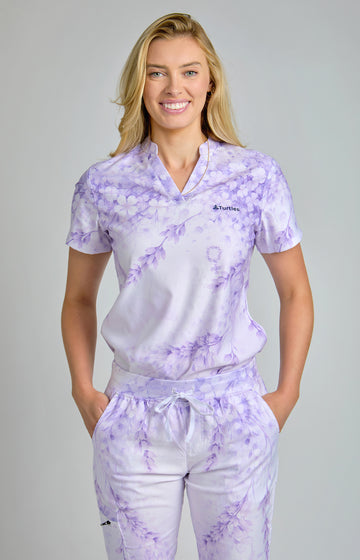 Venus in Bloom V-Neck Collar Top
