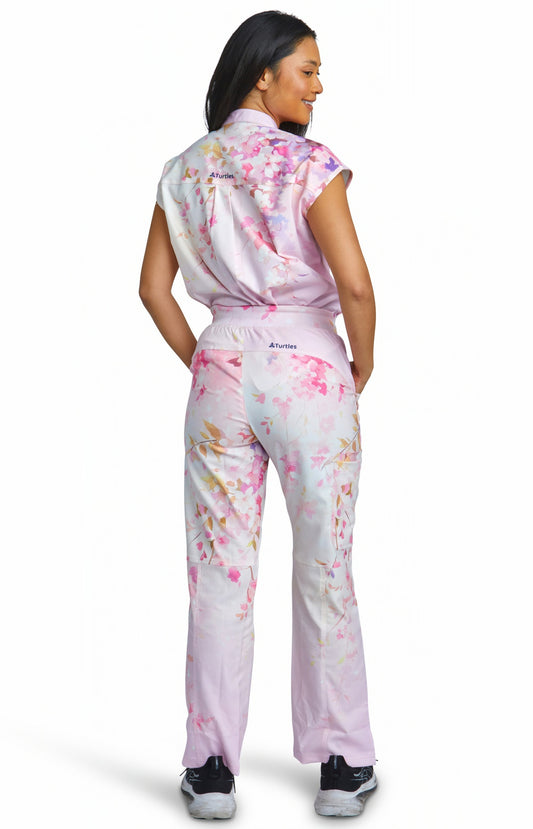 Pink Peace with Straight Pants