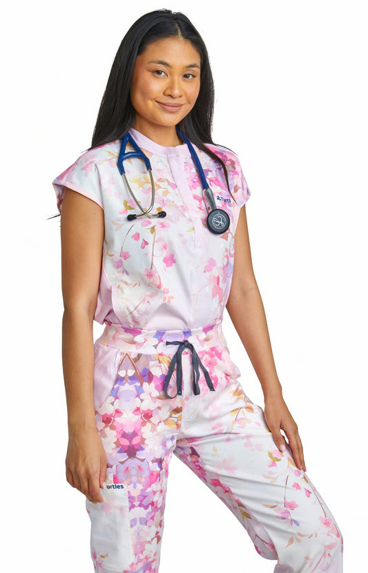 Pink Peace with Straight Pants