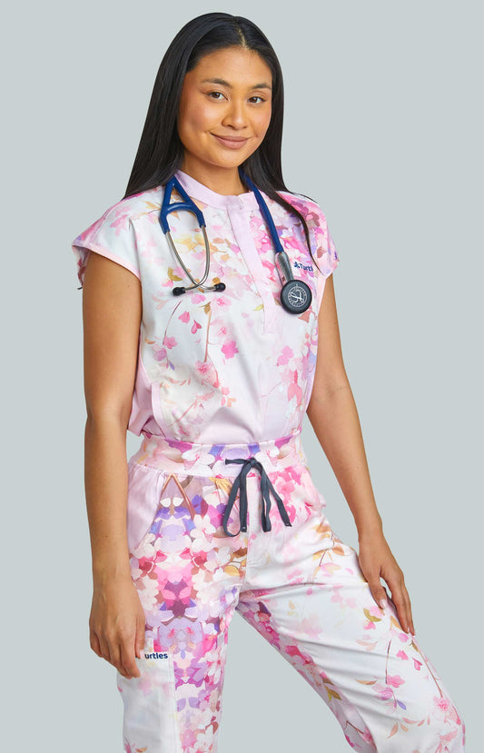 Pink Peace with Straight Pants