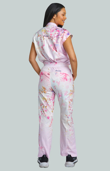 Pink Peace with Straight Pants