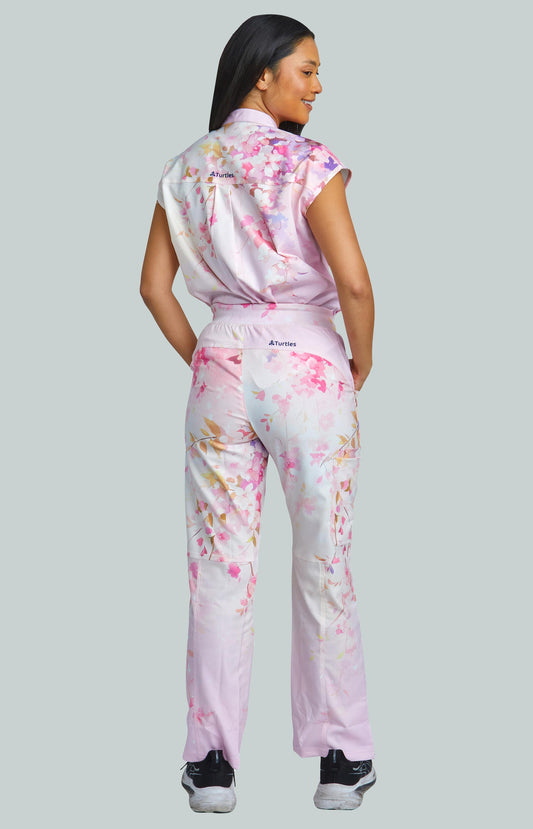 Pink Peace with Straight Pants