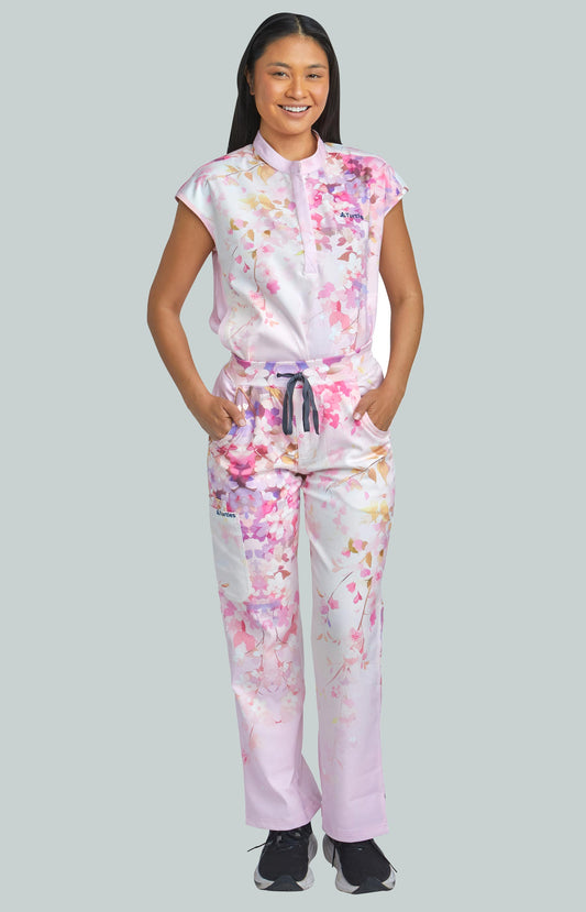 Pink Peace with Straight Pants